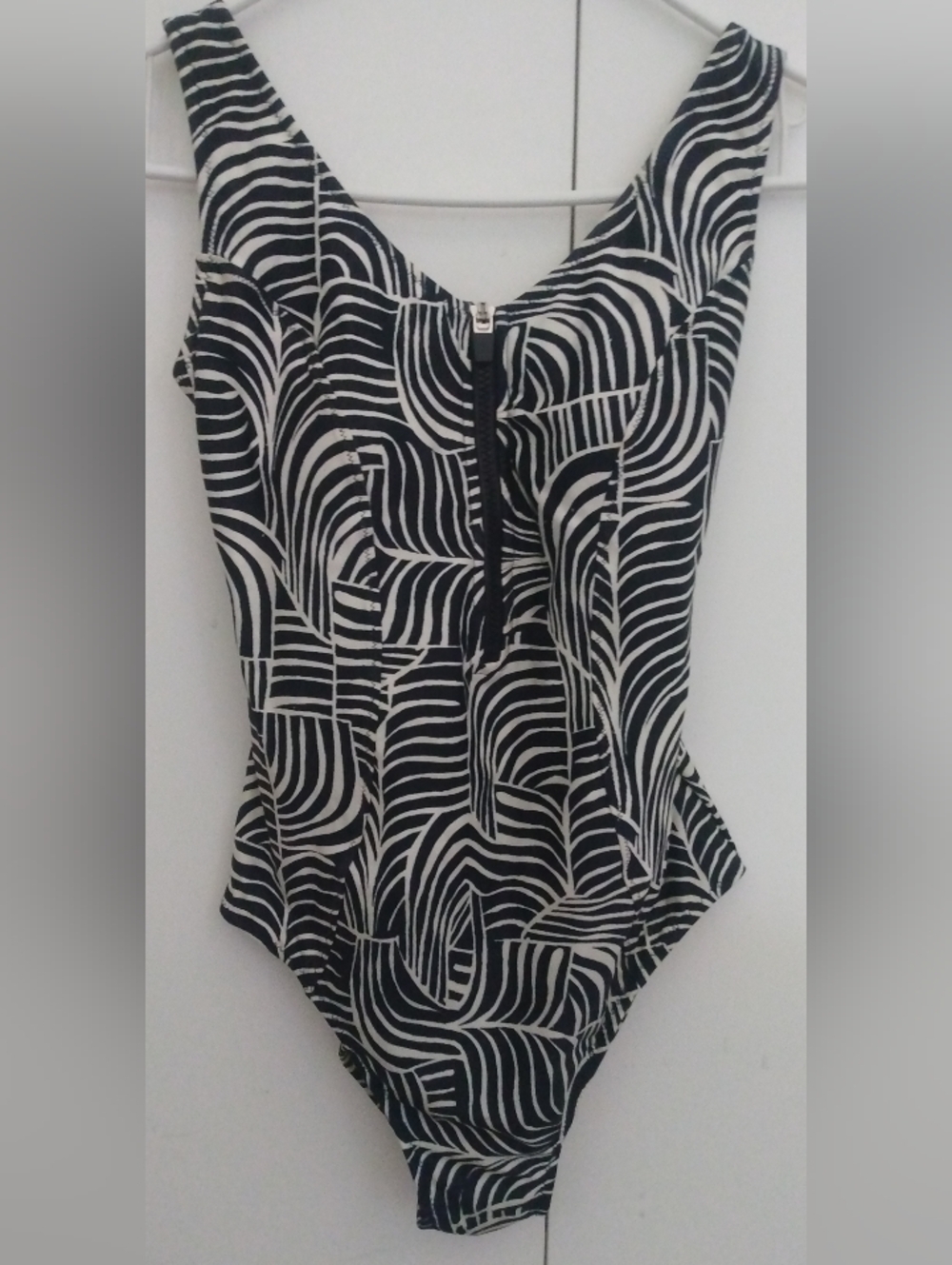Marks & Spencer Black and White Patterned One-Piece Swimsuit